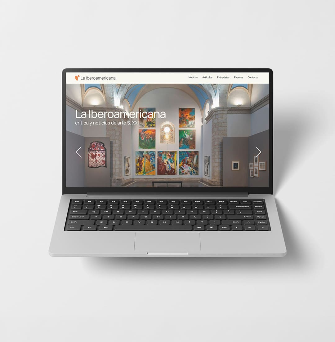 Diseño web para La Iberoamericana, futura revista digital de arte.